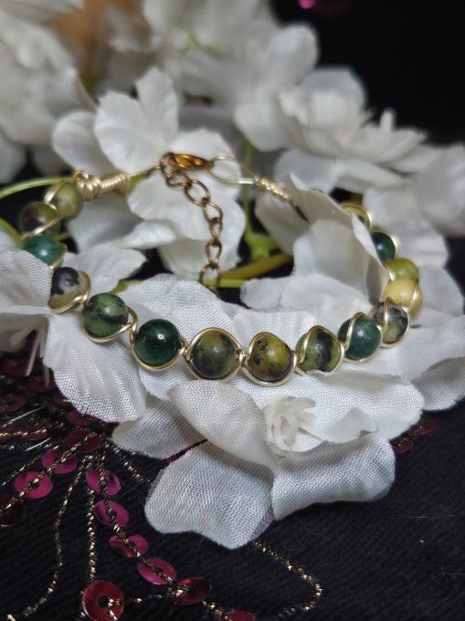 Chrysoprase  -Bracelet Pierre de soin, de Confiance et de Compassion ✨