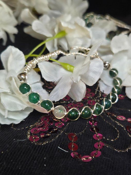 Bracelet a composer Fuchsite – Amour Inconditionnel, Protection & Clarté  