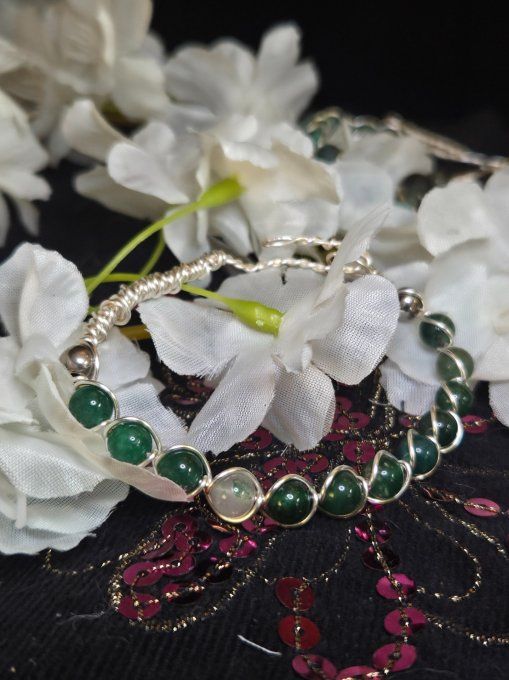 Bracelet a composer Fuchsite – Amour Inconditionnel, Protection & Clarté  