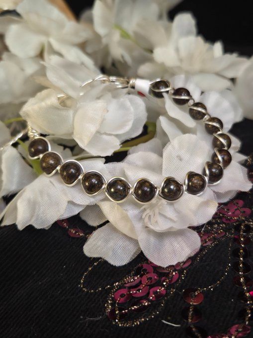 Bracelet Bronzite -Paix intérieure & Bien-être ✨