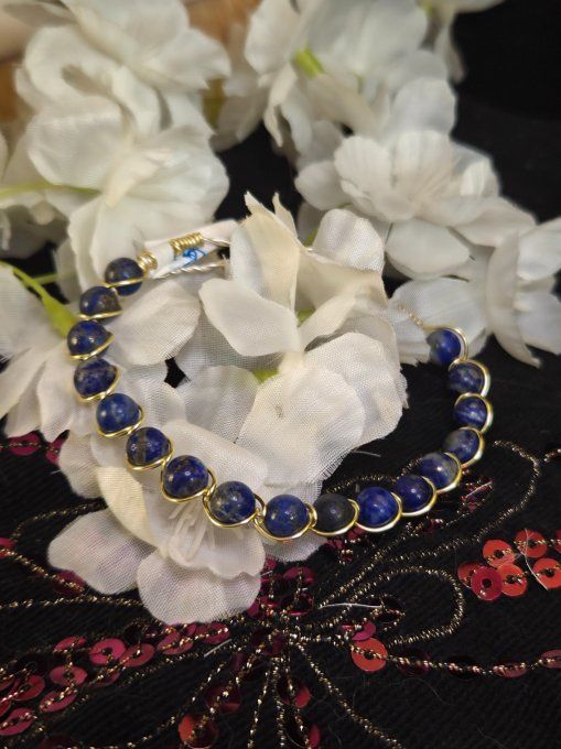 Bracelet Lapis-Lazuli –Vérité, Clarté Mentale & Sagesse