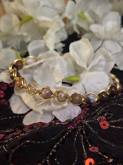 Bracelet Bois Fossilisé – Ancrage, Stabilité Et Sérénité     