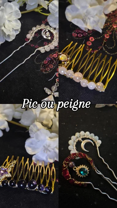 Pic ou peigne a chignon 