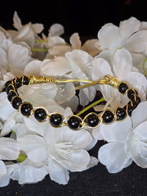  Tourmaline noire bracelet 