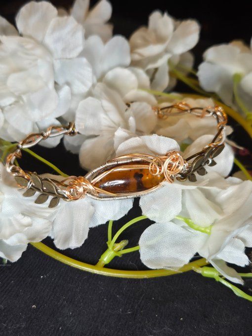 Collier ambre bleu - Stress et inflammation