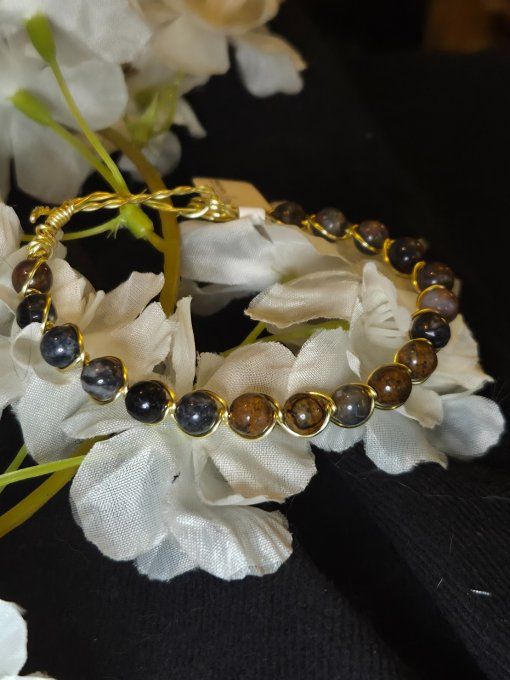 Pietersite ✨ Bracelet ,pierre des tempêtes