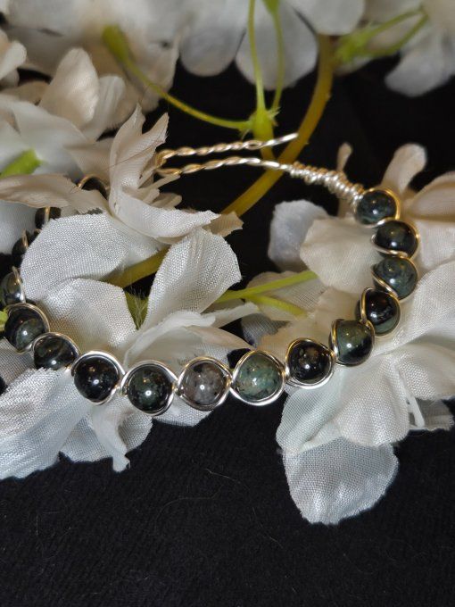 Bracelet Jaspe kambaba-protection sorcellerie et force de vie 