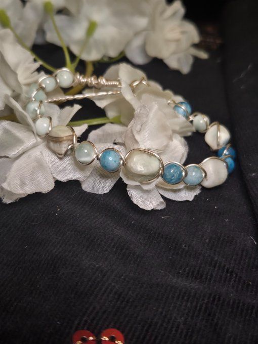 Hemimorphite✨ Bracelet -Pierre de Communication et d'Harmonie✨