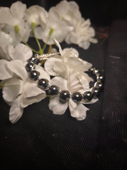 Bracelet hématite : energie & force vitale 