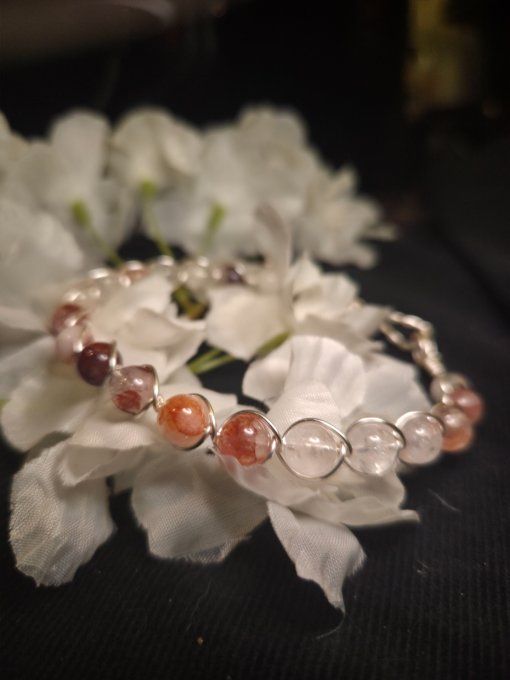 Bracelet Quartz Hématoïde – Force, Sérénité & Harmonie  