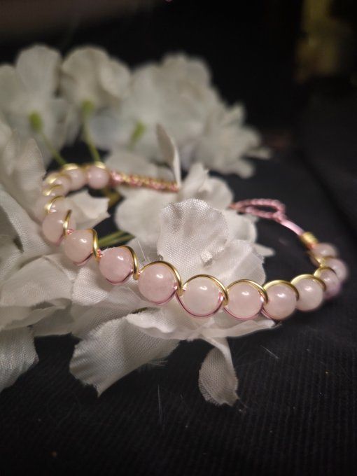 Bracelet Morganite Sur Mesure – Amour & Paix Intérieure