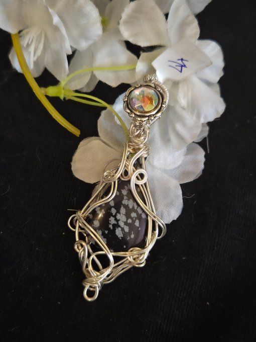 Obsidienne Flocon de Neige ✨