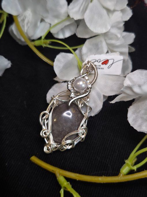  Amulette Obsidienne Argentée ✨sheen