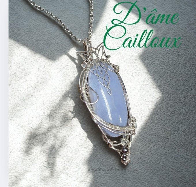 ✨ calcedoine Blue lace-L'elfique