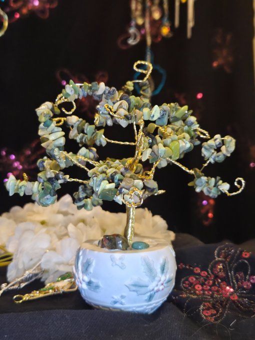 Arbre de vie Chrysoprase fait main