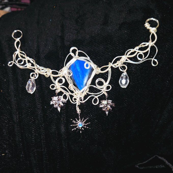 Collier SkyLight : Labradorite Bleu 