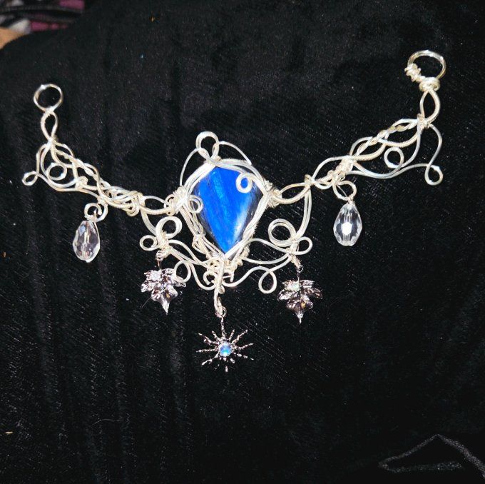 Collier SkyLight : Labradorite Bleu