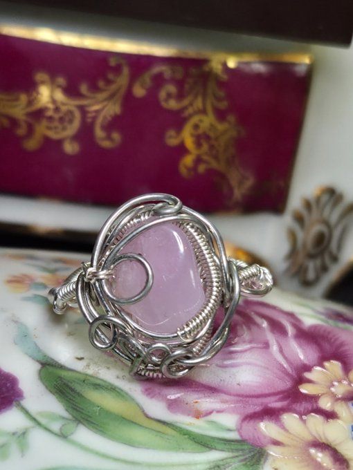 Bague  kunzite Ajustable 