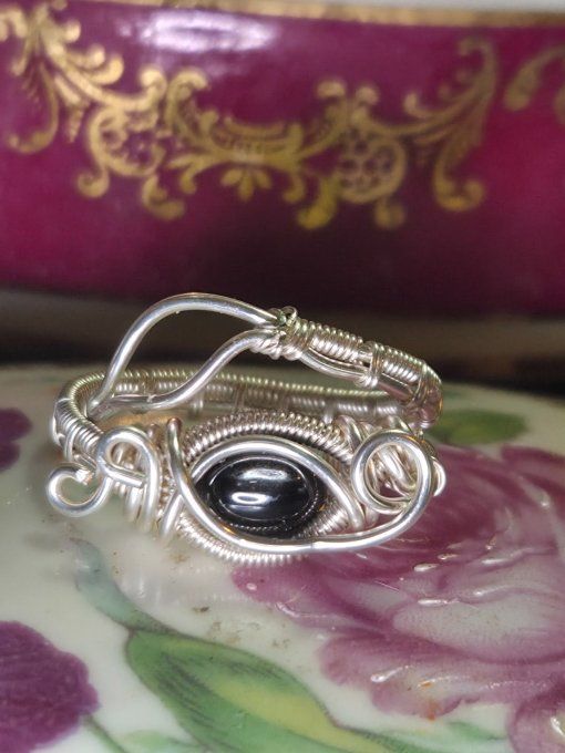 Bague Diopside Black star 