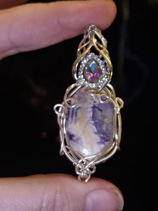 Pendentif Tiffany 's Stone ✨Sérénité et Harmonie✨ 