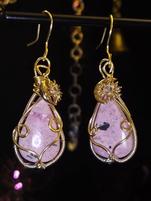 Boucles D’Oreilles Cobatocalcite – Amour De Soi