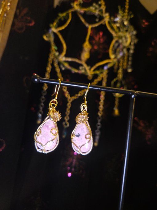 Boucles D’Oreilles Cobatocalcite – Amour De Soi             