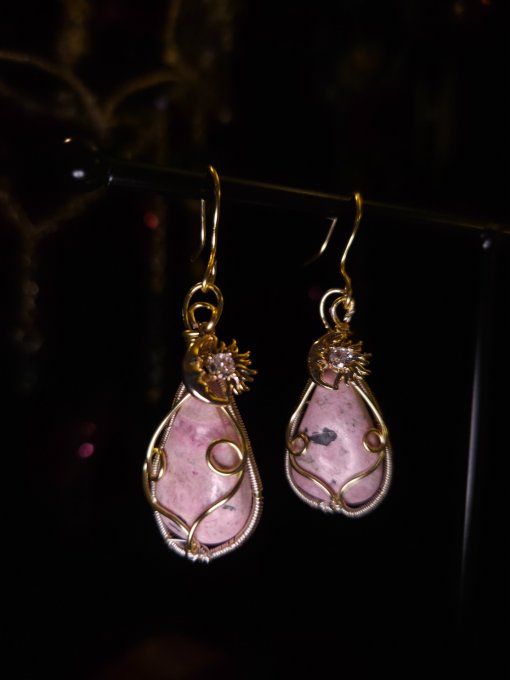 Boucles D’Oreilles Cobatocalcite – Amour De Soi             
