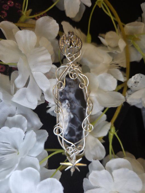  Amulette Merlinite (✨Opale Dendritique)  - 