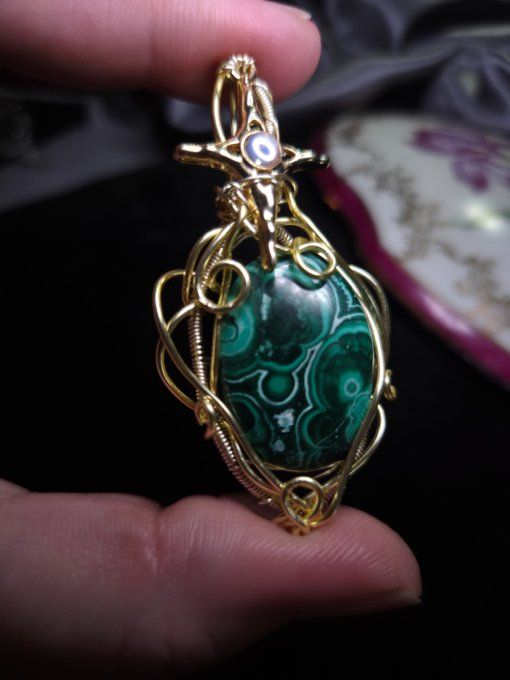 Charms ✨ Chrysocolle Malachite -Paix, Guérison et Protection ✨ 
