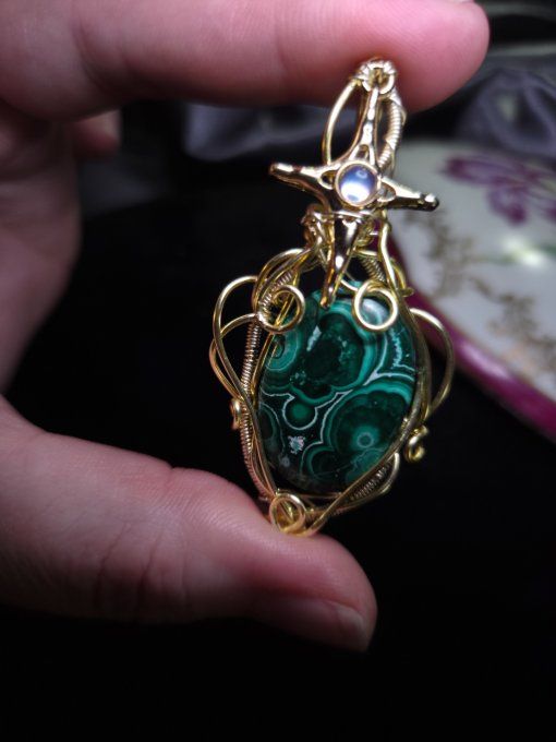 Charms ✨ Chrysocolle Malachite -Paix, Guérison et Protection ✨ 