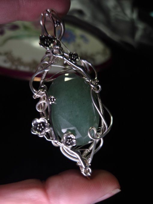 Amulette Aventurine verte -Enfant interieure et prospérité