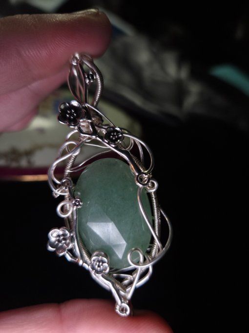 Amulette Aventurine verte -Enfant interieure et prospérité