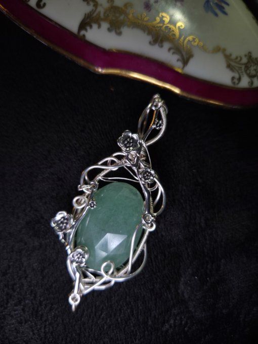 Amulette Aventurine verte -Enfant interieure et prospérité