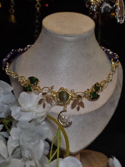 Collier Gaia en Scapolite – Protection & Apaisement Émotionnel - Copie