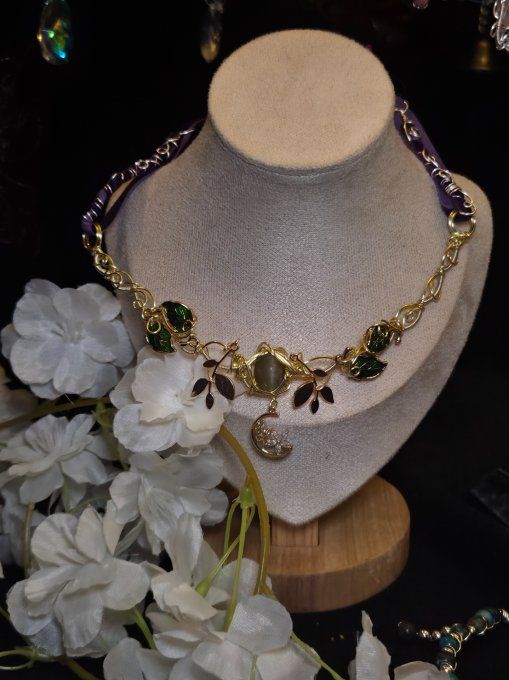 Collier Gaia en Scapolite – Protection & Apaisement Émotionnel - Copie