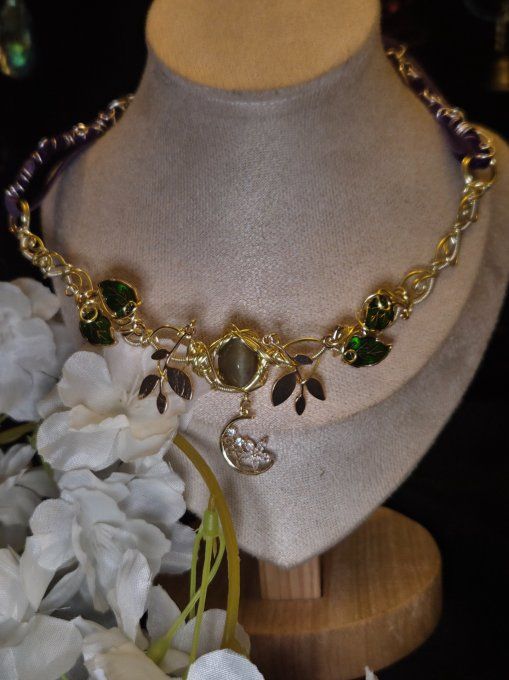 Collier Gaia en Scapolite – Protection & Apaisement Émotionnel - Copie