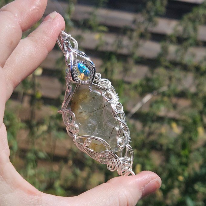 Quartz Rutile (cheveux d'ange ) 