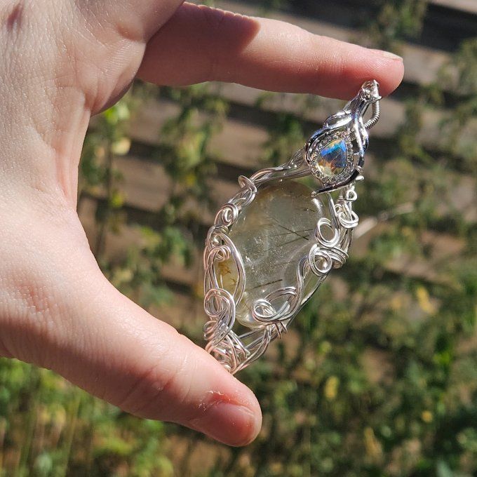 Quartz Rutile (cheveux d'ange ) 