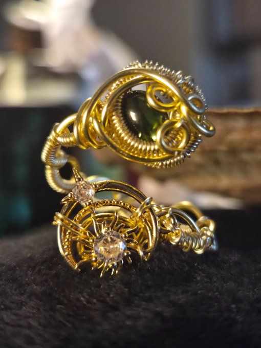 Bague tourmaline verte- Verdelite : protection & aura