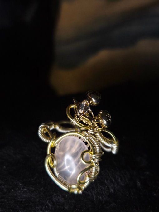 Bague Quartz Rose ✨ Amour de soi