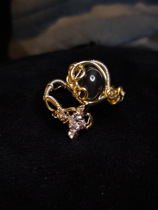 Reserver angelique Bague Oeil de chat - Chrysoberyl : protection et peurs  - Copie