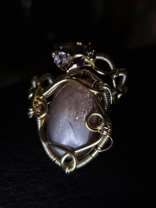 Bague Pierre de lune pêche ✨ hecatolite 