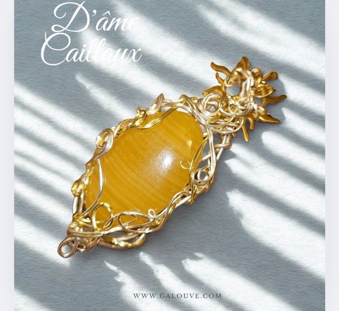 Aragonite jaune - Soleil