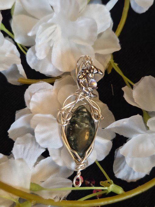 Seraphinite✨ Amulette - petite lune