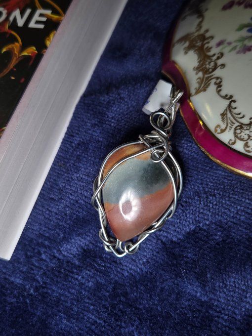 Amulette Jaspe polychrome -Équilibre de vie