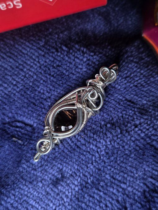 Amulette Quartz fumée ✨ pClarté, Équilibre & Libération 