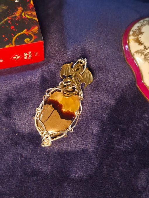 Amulette Septaria argent -Tempérance et soulagement - Copie