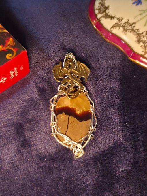 Amulette Septaria argent -Tempérance et soulagement - Copie