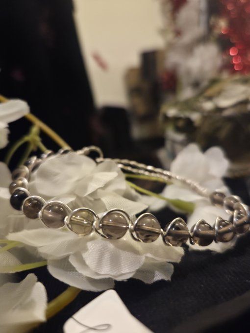 Bracelet Quartz fumée -Clarté, Équilibre & Libération