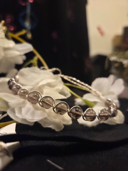 Bracelet Quartz fumée -Clarté, Équilibre & Libération